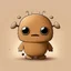 Placeholder: Create a simple illustration of a fun friendly creature from another galaxy. Skin color #F68B2B.