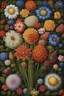 Placeholder: fantasy flowers, still life, multicolor, style by Catherine Abel, by Stephen Gibb, by Earnst Haeckel, by Naoto Hattori, highly detailed, sharp focus, elegant, ultra reallistic, intricate, oil on canvas, beautiful, high detail, crisp quality, colorful