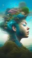 Placeholder: surreal abstract artwork that combines elements of nature, technology and human emotions