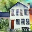 Placeholder: Watercolor house