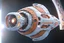 Placeholder: sci-fi spaceship (((side view: 1.4))) , rounded structural elements, rectangular portholes, illumination from the inside, volumetric light, uniform illumination, sci-fi design, arbitrary color or combination, sky-fantastic design, view from space, Cinestill rendering with octane 800T, realism of complex ward parts, gaining recognition Octane number 8K, Blender, cyborg style