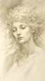 Placeholder: Upsidedown portrait of a beautiful Greek goddess by Alan Lee