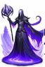 Placeholder: dnd Mindflayer holding an evil spear dnd art