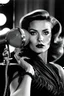 Placeholder: portrait, beauty supermodel, close up, helmut newton, perfect face, lamp or microphone or radio or telephone