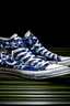 Placeholder: A converse sneaker, covered in Dallas cowboys theme