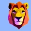 Placeholder: Lion King animation OC male lions triangular face with a shape hooked black nose tip