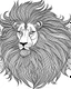 Placeholder: A lion with its impressive mane flowing in the wind. coloring page