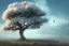 Placeholder: a beautiful digital painting of a marble tree entertwined in tumutluous clouds, intricate white branches and birds flying in the sunlight, blue sky at sunset, elegant, highly detailed, artstation, concept art, matte, sharp focus, art by tom bagshaw, kelogsloops and greg rutkowski