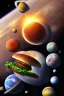 Placeholder: MANY PLANET BURGER IN SPACE