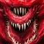 Placeholder: red, monster, tentacles, teeth, horror, detailed, realistic, gore, eyes, 4K, fantasy, scary, demonic, hyperrealism, huge, blood, creature