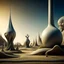 Placeholder: Abstract, sinuous, surreal, sharp forms, noon-light, Yves Tanguy, wasteland, shot on Hasselblad, 8k, 3d render, higly detailed, sharp focus