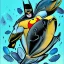 Placeholder: fish batman