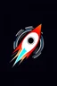 Placeholder: rocket speed logo, minimal, super speed, hyperspace