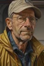 Placeholder: Hyperrealistic portraits of men with achitectural style clothing