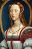 Placeholder: portrait of a renaissance woman full body botticelli style on a white background