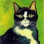 Placeholder: Portrait of a cat by Van Gogh