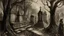 Placeholder: His charcoal sketches whispered stories, like the rustling of leaves in an ancient graveyard.