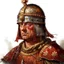 Placeholder: fantasy, portrait, face, town guardsman, early medieval, white background