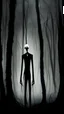 Placeholder: scary slender man Featureless, dark, fantasy, forest.