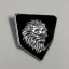 Placeholder: peugeot metal lion logo square badge