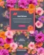 Placeholder: flowers delivery website landing page design with a burst of colors and hyper details, sharp background,