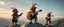 Placeholder: masterfully Gnoll muppet puppet band all playing on one huge enourmous big guitar on the top of ben alder mountain in scottland