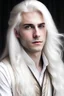 Placeholder: a beautifully prince with long white hair