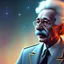 Placeholder: concept art by jama jurabaev, cel shaded, cinematic shot, trending on artstation, high quality, brush stroke, hyperspace, vibrant colors, portrait of einstein