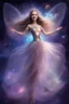 Placeholder: Ragazza cosmica, con capelli lunghi e occhi molto dolci. E' vestita come una ballerina cosmica, con veli tulle e piccole pietre preziose. Ha ali di velo traslucide e danza sorridente nella galassia luminosa. L' immagine è luminosa e dona allegria e delicatezza, si vede l'ansia figura intera