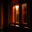 Placeholder: atmospheric deep orange light coming through a window