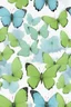 Placeholder: Light green and light blue butterflies in the snowy winter