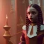 Placeholder: Full body, 3d render,Jenna Ortega, Wednesday addams 1800's women style, 1800's hair style, 1800's women clothes style, hyper realistic, octane render, unreal engine 5, 8k, palace background, uhd