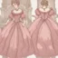 Placeholder: baroque art aesthetic pink dress