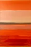 Placeholder: A light rosy orange colored Karoo with moles painted by Mark Rothko