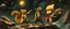 Placeholder: squirrel gremlin dog bison badger star ship bridge captain dancing in the style of Rembrandt and Escher and Goa Trance Poster