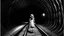 Placeholder: girl in a tunnel