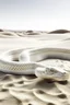 Placeholder: All white textured king cobra , in a desert sands