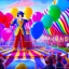 Placeholder: ringleader, Arthur Kulkov face shot, front, handsome, circus, male, Yamada Akihiro artwork, Russian, lisa Frank fantasy, detailed matte painting, 8k resolution, Golden hour, interesting detailed storybook fantasy