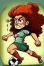 Placeholder: mardona Footballer ,cartoon 2d