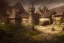 Placeholder: a small medieval hamlet, fantasy, d&d, concept art, sharp focus, trending on artstation, digital painting, midday, sunny, beautiful, texture, wizards of the coast, tabletop, roleplay