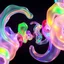 Placeholder: A hypnotic loop of colored translucent 3D structures evolving and morphing, fluid geometry shifting between organic and geometric forms, iridescent glass material with internal glow, smooth camera orbit, dark gradient background, seamless motion, cinematic lighting, generative art style, 4k.