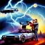 Placeholder: An original movie poster in the style of back to the future, photorealistic