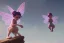 Placeholder: a tiny fairy flying, sparkles, a pig in the mud,