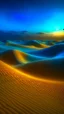 Placeholder: realistic photo of a landscape covered in sands that looks futuristic with futuristic lighting