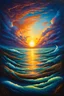 Placeholder: the sunrise on the other side of the storm; Neo-surrealistic Optical Art