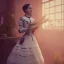 Placeholder: Full body, 3d render,Jenna Ortega, Wednesday addams 1800's women style, 1800's hair style, 1800's women clothes style, hyper realistic, octane render, unreal engine 5, 8k, palace background, uhd