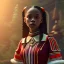 Placeholder: Full body, 3d render,kente scene, Jenna Ortega, Wednesday addams 1800's women style, 1800's hair style, 1800's women clothes style, hyper realistic, octane render, unreal engine 5, 8k, palace background, uhd