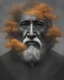 Placeholder: Tree in the style of old man's distorted face portrait, dark gray and light amber, rimel neffati, sebastian errazuriz, macro perspectives, digital art wonders, primordial creatures