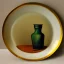 Placeholder: still life bottle plate