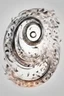 Placeholder: Foreign letters on a transparent background in a swirl, in a dance